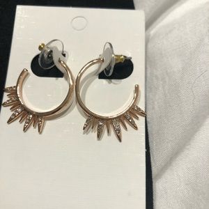 Slate Leilani Hoops in rose gold